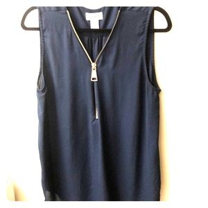 CARMEN XLNavy Blue top gold zipper lfinal price❗️